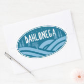 Dahlonega Georgia Buiten Ovale Sticker (Envelop)
