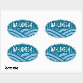 Dahlonega Georgia Buiten Ovale Sticker (Vel)