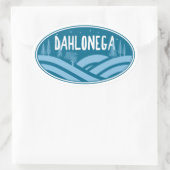 Dahlonega Georgia Buiten Ovale Sticker (Tas)