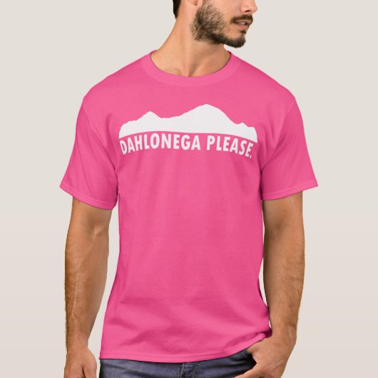 Dahlonega Georgia Please Baseball Sleeve T-shirt (Voorkant)