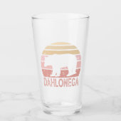 Dahlonega Georgia Retro Beer Glas (Voorkant)