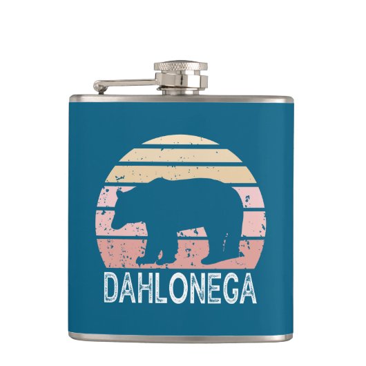 Dahlonega Georgia Retro Beer Heupfles (Voorkant)