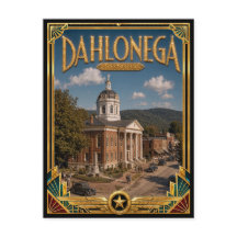 Dahlonega Georgia Vintage Art Deco Gouden Tijdperk