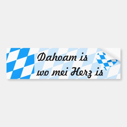 Dahoam Bumpersticker (Voorkant)