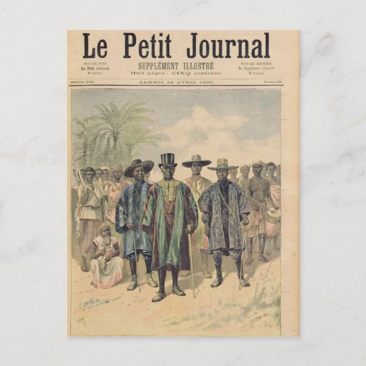 Dahomeans op de Champs de Mars Briefkaart (Voorkant)