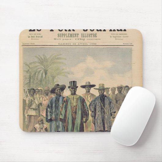 Dahomeans op de Champs de Mars Muismat (Met muis)