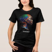 Dahomey_Digital_African_Legacy. Tri-Blend Shirt (Voorkant)