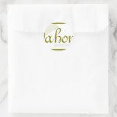 Dahon logo ronde sticker (Tas)