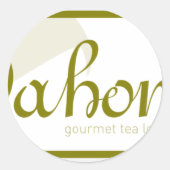 Dahon logo ronde sticker (Voorkant)