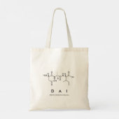 Dai peptide name bag tote bag (Achterkant)