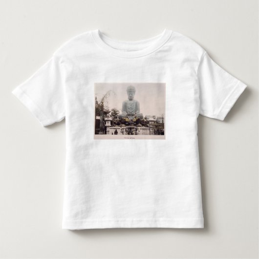 Daibutsu at Kobe, c.1880 (met de hand gekleurd alb Kinder Shirts (Voorkant)