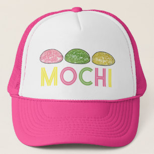 Daifuku Mochi Japans Nieuwjaar Rijstcake Voedsel Trucker Pet