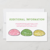 Daifuku Mochi Japans Restaurant Food Festival Kaart (Achterkant)