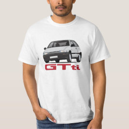 Daihatsu Charade GTti Turbo, grijs met badge - doe T-shirt