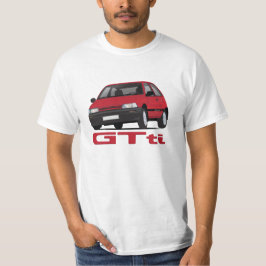 Daihatsu Charade GTti Turbo, rood met badge - DIY T-shirt