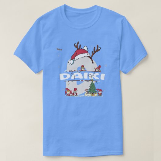 Daiki Kerstmis met Daiki Name voor grappige feestd T-shirt (Design voorkant)
