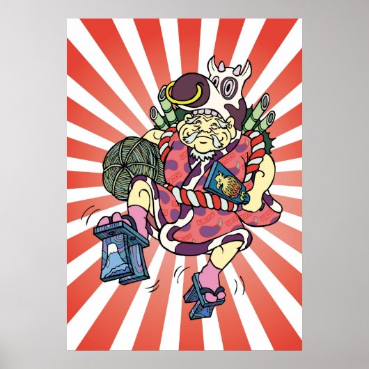 Daikoku of the Seven Lucky Gods ス プ 大 黒 poster (Voorkant)