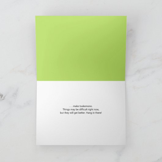 Daikon Aanmoediging Kaart (Binnen)