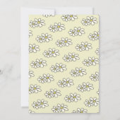 Dailing Daisies White Floral Baby shower per mail Kaart (Achterkant)