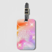 Daily Affirmation, Law of Attraction, Motivational Bagagelabel (Voorkant (verticaal))