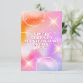 Daily Affirmation, Law of Attraction, Motivational Bedankkaart (Staand voorkant)