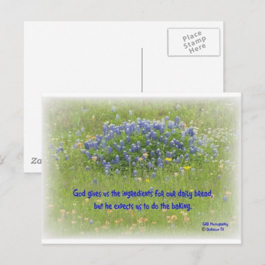 Daily Bread Briefkaart (Voorkant / Achterkant)