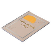 Daily Cattitude Entries -Fun Spiral Photo Notebook Notitieboek (Linkerzijde)