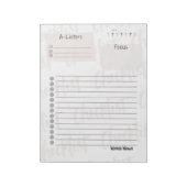 Daily Checklist – Customizable Tear-Off Notepad Notitieblok (Linkerzijde)