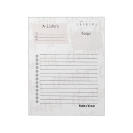 Daily Checklist – Customizable Tear-Off Notepad Notitieblok
