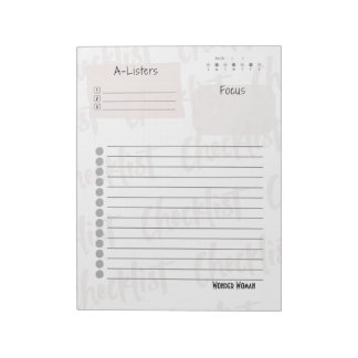 Daily Checklist – Customizable Tear-Off Notepad Notitieblok