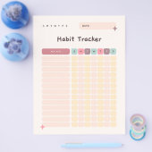 Daily Checklist Habit Tracker voor activiteiten Flyer (Enkel)