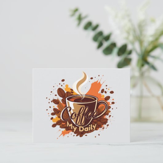 Daily Coffee Ritual Briefkaart (Staand voorkant)