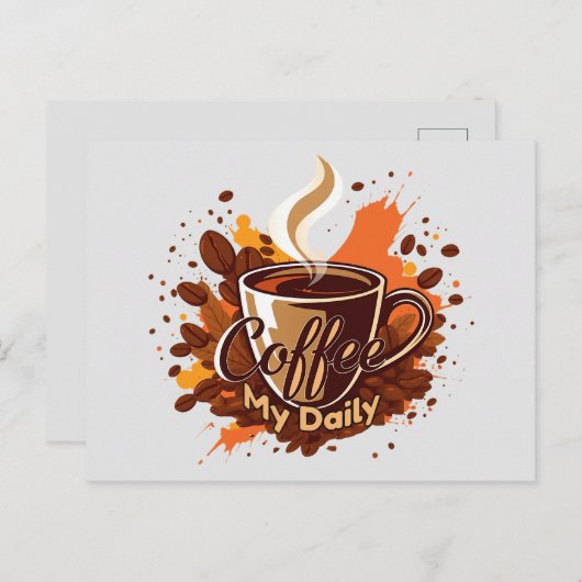 Daily Coffee Ritual Briefkaart (Voorkant / Achterkant)