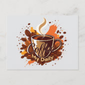 Daily Coffee Ritual Briefkaart (Voorkant)