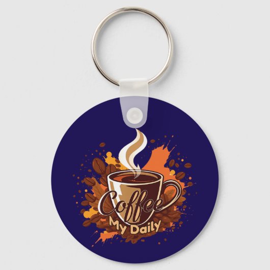 Daily Coffee Ritual Sleutelhanger (Voorkant)