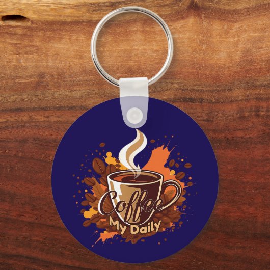 Daily Coffee Ritual Sleutelhanger (Voorkant)