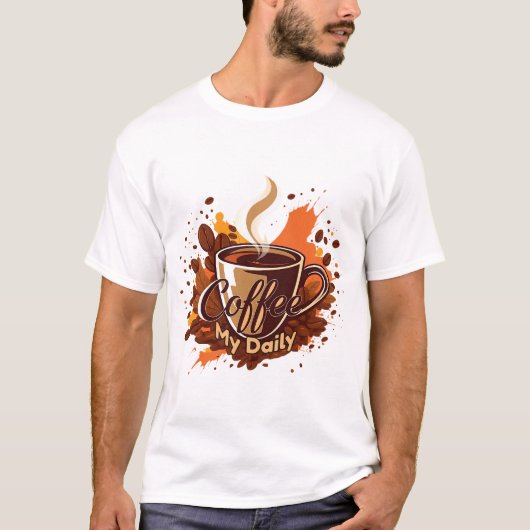 Daily Coffee Ritual T-shirt (Voorkant)