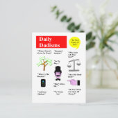 Daily Dadisms Briefkaart (Staand voorkant)