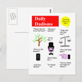 Daily Dadisms Briefkaart (Voorkant / Achterkant)