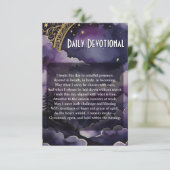Daily Devotional Pagan Prayer Pocket Ritual Card Kaart (Staand voorkant)