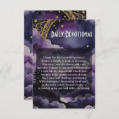 Daily Devotional Pagan Prayer Pocket Ritual Card Kaart (Voorkant / Achterkant)