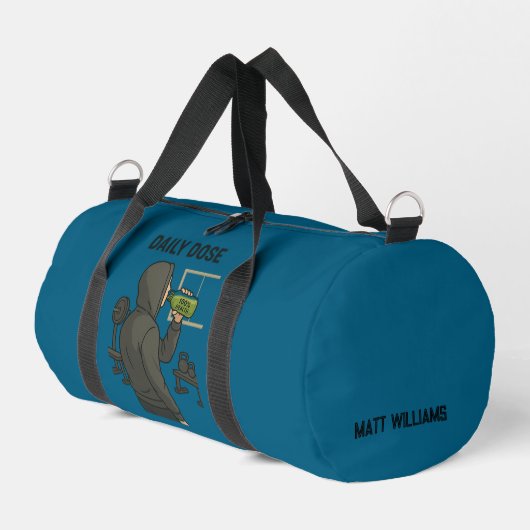 Daily Dose Gym Duffel Bag for Fitness Lovers Plunjezak (Linkerhoek)