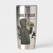 Daily Dose Travel Tumbler | Add Text/Name Geïsoleerde Drinkbeker (Voorkant)