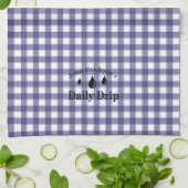Daily Drip Kitchen Towel NAVY GINGHAM Theedoek (Gevouwen)