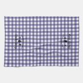 Daily Drip Kitchen Towel NAVY GINGHAM Theedoek (Horizontaal)