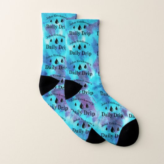 Daily Drip TieDye Blue Ocean Socks Sokken (Paar)