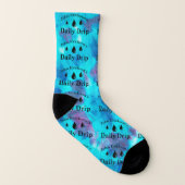 Daily Drip TieDye Blue Ocean Socks Sokken (Links binnenkant)
