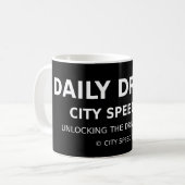 Daily Driver Mug, City Speed Co. Koffiemok (Voorkant links)