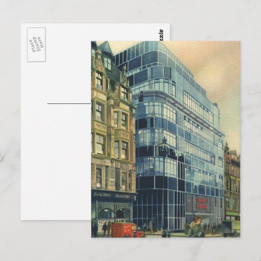  Daily Express Building op Fleet Street Briefkaart (Voorkant / Achterkant)