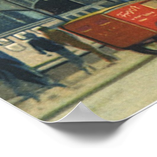  Daily Express Building op Fleet Street Poster (Hoek)